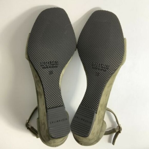 Hispanitas Sandals Women Size 38 US 7.5M Green Ankle Strap Open-toe - Picture 8 of 11